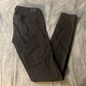 America Eagle Black jegging Size 4 long